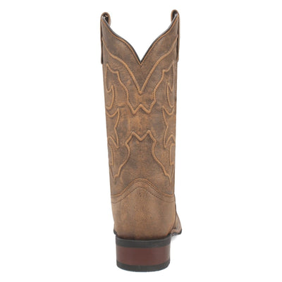 Laredo Women's Megan Broad Square Toe Leather Boots - Tan 3119 5 3119_6_M  - from alligatorwarehouse.com