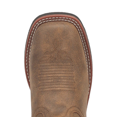 Laredo Women's Megan Broad Square Toe Leather Boots - Tan 3119 7 3119_6_M  - from alligatorwarehouse.com