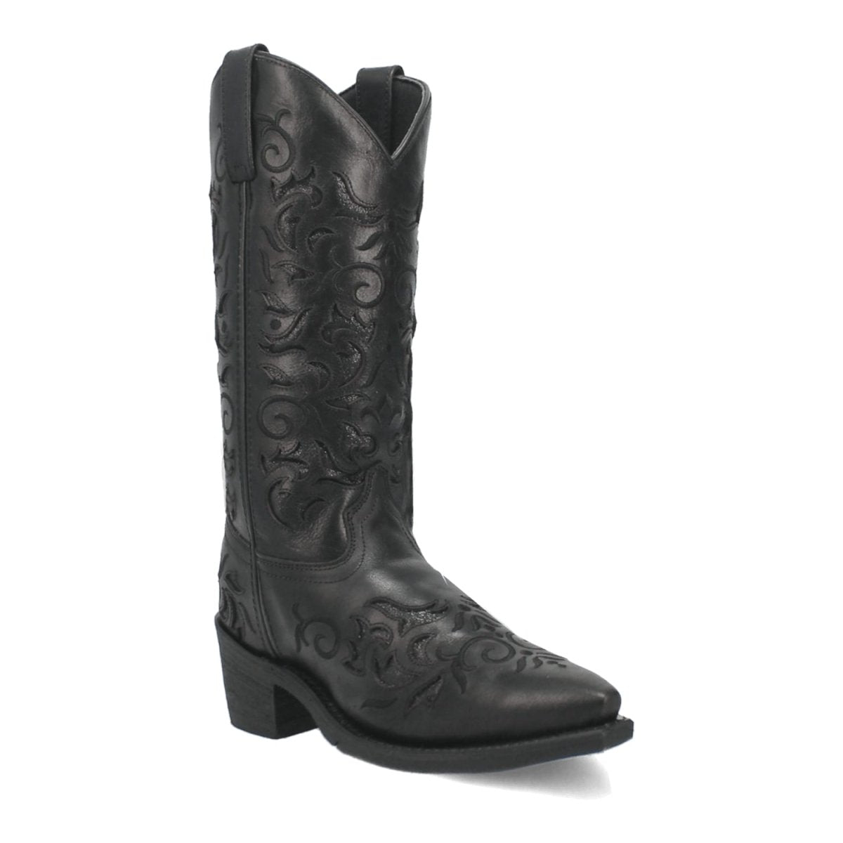 Laredo Women's Night Sky Snip Toe Leather Boots - Black 52450 1 52450_6_M  - from alligatorwarehouse.com