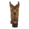Laredo Women's Secret Garden Broad Square Toe Leather Boots - Brown 5822 6 5822_6_M  - from alligatorwarehouse.com