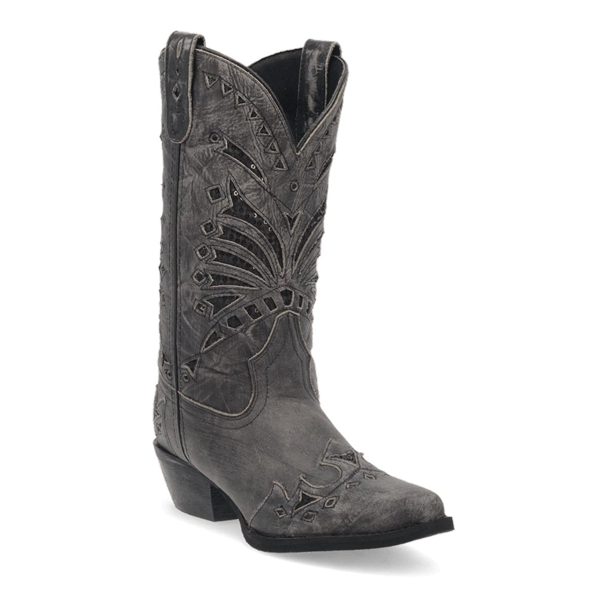 Laredo Women's Stevie Snip Toe Leather Boots - Black 52120 1 52120_6_M  - from alligatorwarehouse.com