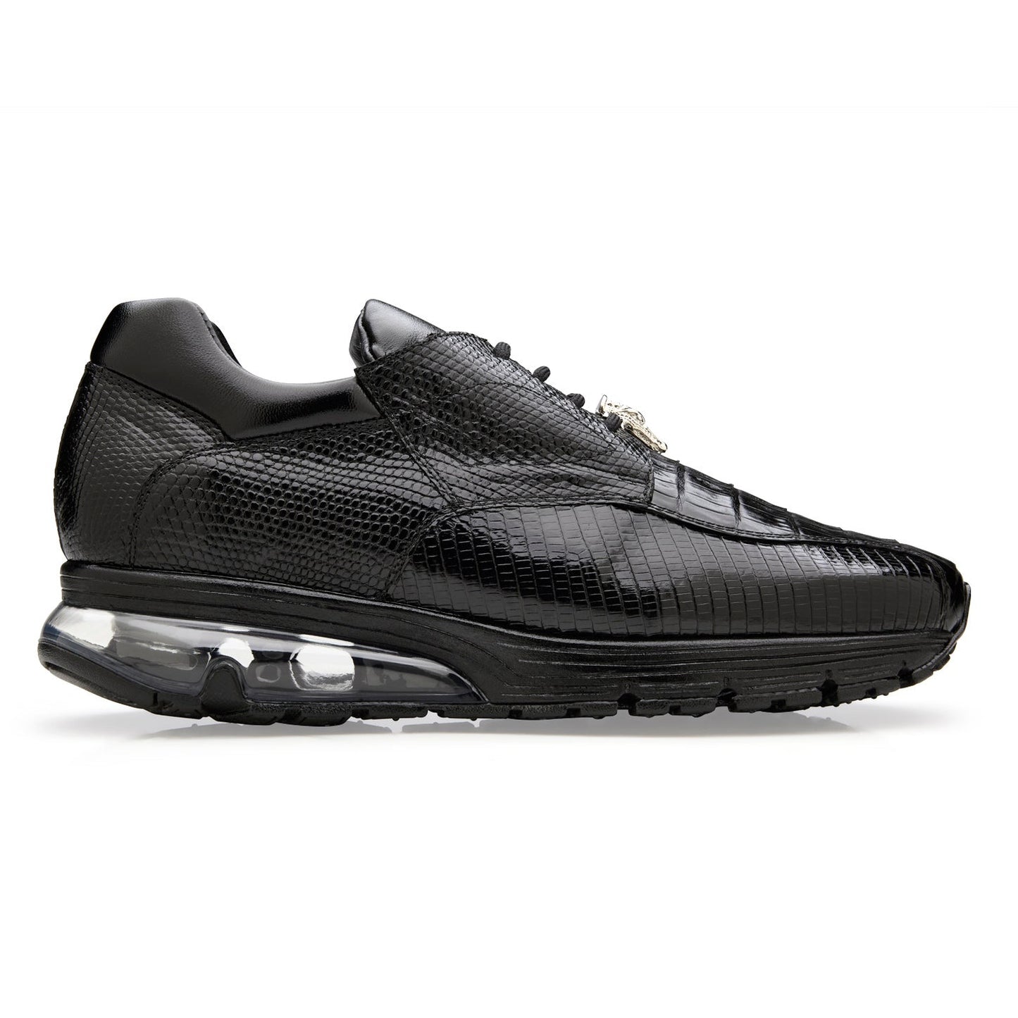 Belvedere Lazaro - Black Genuine Crocodile Leather Shoes