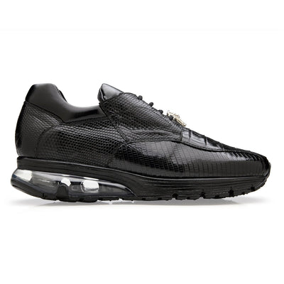 Belvedere Lazaro - Black Genuine Crocodile Leather Shoes