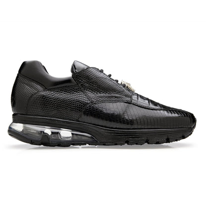 Belvedere Lazaro - Black Genuine Crocodile Leather Shoes