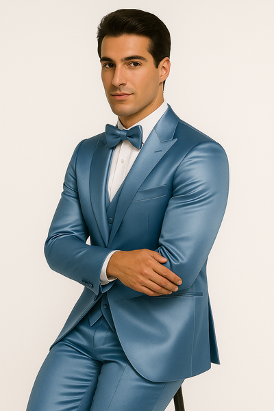 elite-light-blue-satin-suit-wedding-prom 3 M390SK-09-34s  - from alligatorwarehouse.com