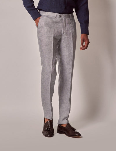 Mens Linen Suit For Beach Wedding - Summer Suit in Light Grey 9 O9-1593  - from alligatorwarehouse.com