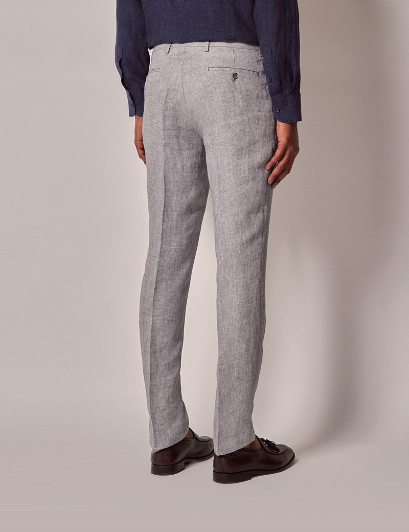 Mens Linen Suit For Beach Wedding - Summer Suit in Light Grey 12 O9-1593  - from alligatorwarehouse.com