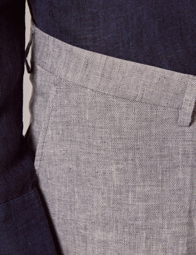 Mens Linen Suit For Beach Wedding - Summer Suit in Light Grey 10 O9-1593  - from alligatorwarehouse.com