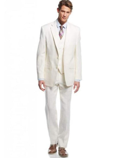Linen Suit - Mens Summer Suits in Tan Color - Beach Wedding 1 KS-2406  - from alligatorwarehouse.com
