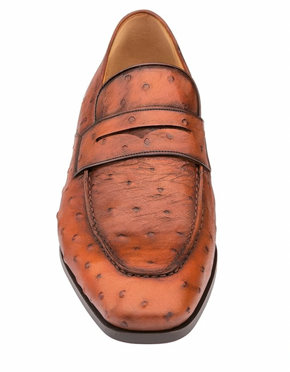 Lisbon Ostrich Brandy By Mezlan Made In Spain Brand