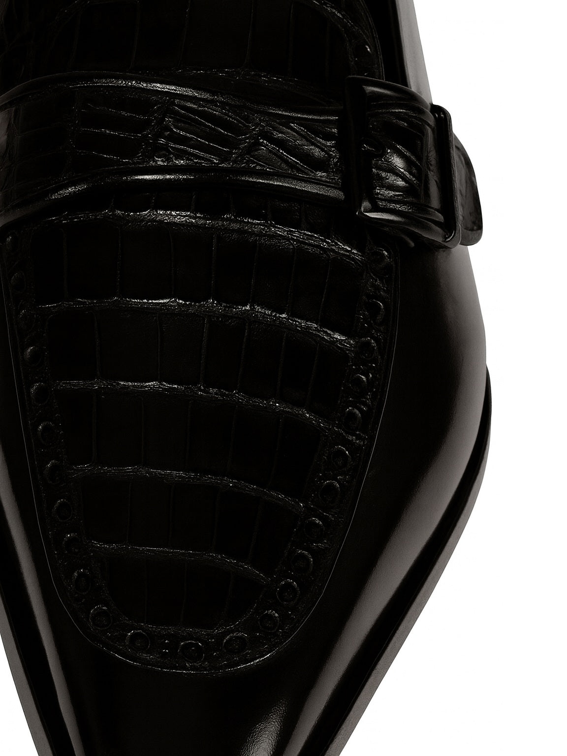 Lombardy Caiman Belly & Calfskin Monkstrap Dress Shoe