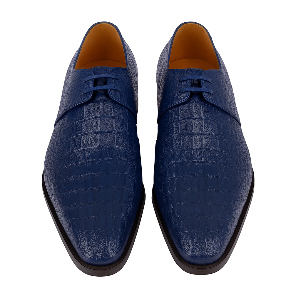 Lombardy Caiman Hornback Dress Shoes 14   - from alligatorwarehouse.com
