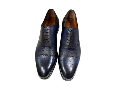 P0005228 -Lord -Cap toe Perforated -Navy