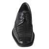 Los Altos Black Crocodile Bike Toe Shoes 6   - from alligatorwarehouse.com
