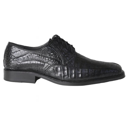 Los Altos Black Crocodile Bike Toe Shoes