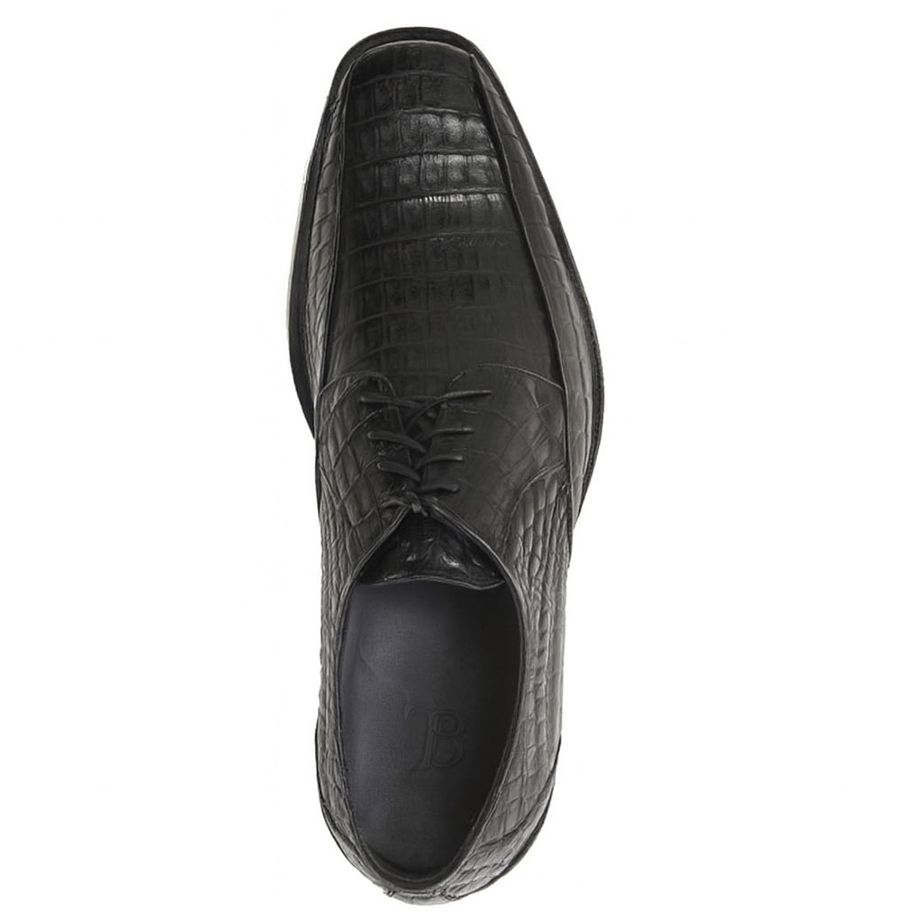 Los Altos Black Crocodile Bike Toe Shoes