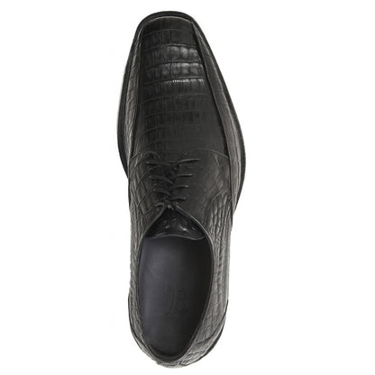 Los Altos Black Crocodile Bike Toe Shoes