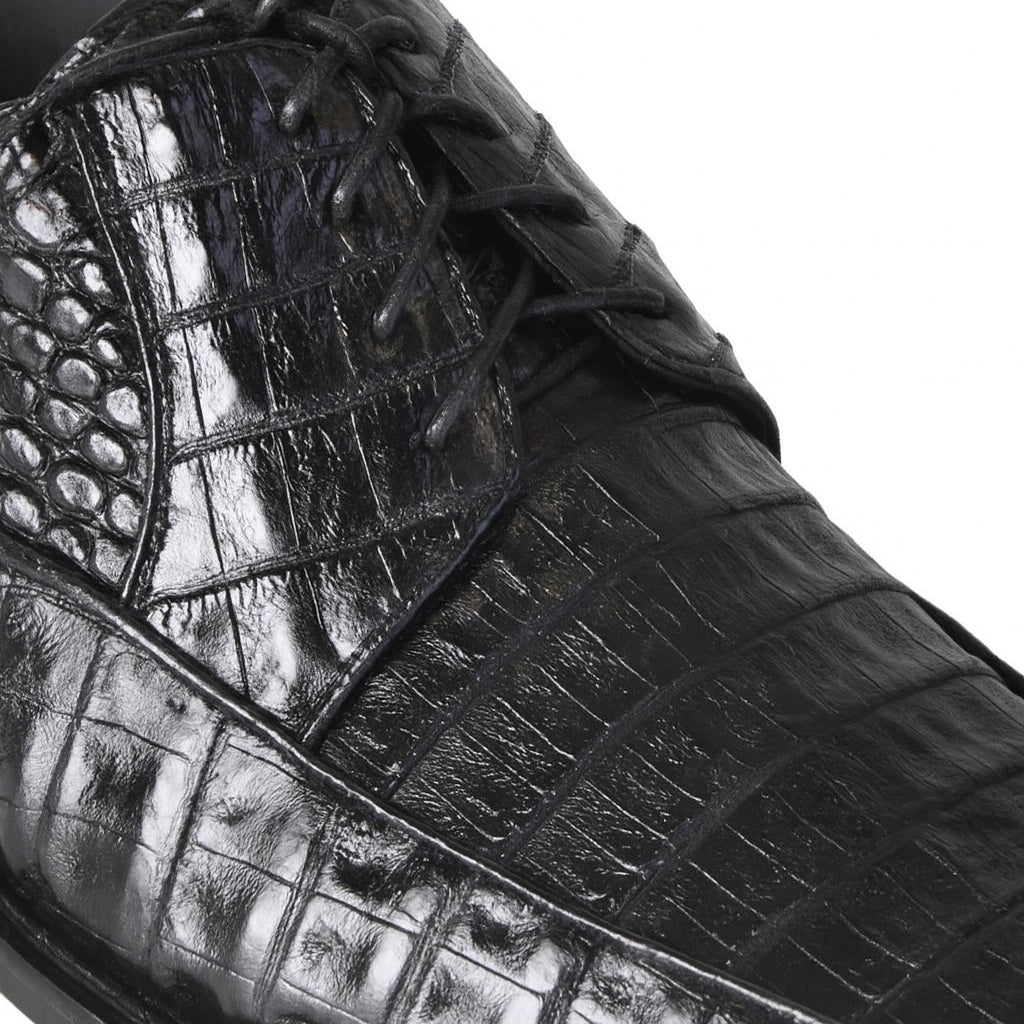 Los Altos Black Crocodile Bike Toe Shoes