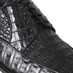 Los Altos Black Crocodile Bike Toe Shoes