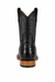 Los Altos Boots - Mens Dress Cowboy Boot - Low Priced Black Square Toe Caiman Tail Boots- in Black