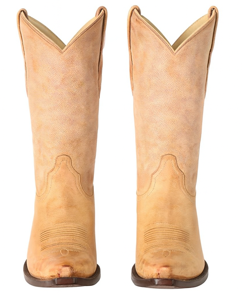 Los Altos Boots - Mens Dress Cowboy Boot - Low Priced Vintage Snip Toe Western Boots - in Honey