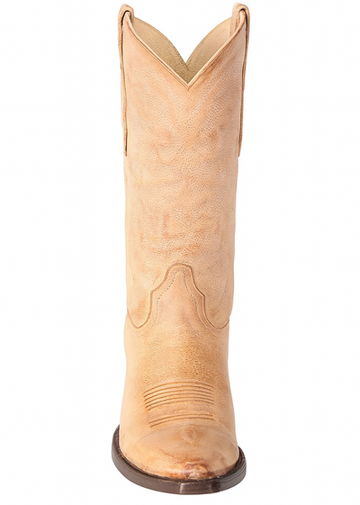 Los Altos Boots - Mens Dress Cowboy Boot - Low Priced Vintage Snip Toe Western Boots - in Honey 3   - from alligatorwarehouse.com