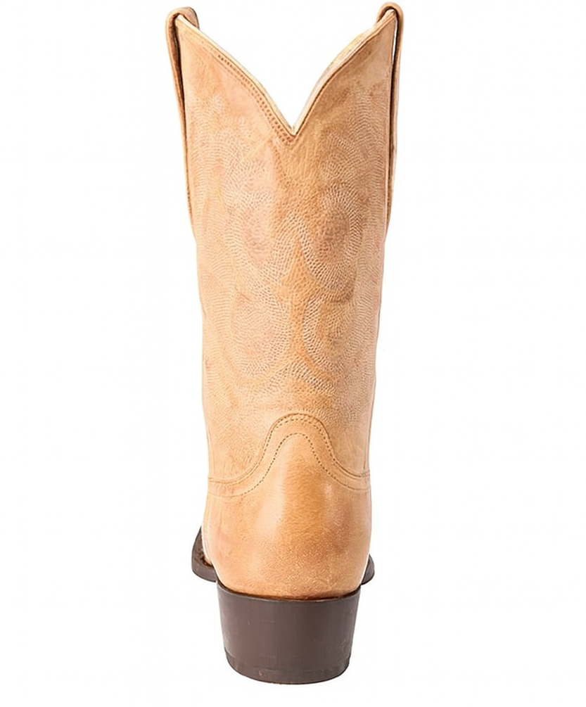 Los Altos Boots - Mens Dress Cowboy Boot - Low Priced Vintage Snip Toe Western Boots - in Honey