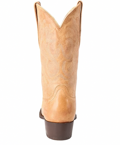 Los Altos Boots - Mens Dress Cowboy Boot - Low Priced Vintage Snip Toe Western Boots - in Honey 6   - from alligatorwarehouse.com