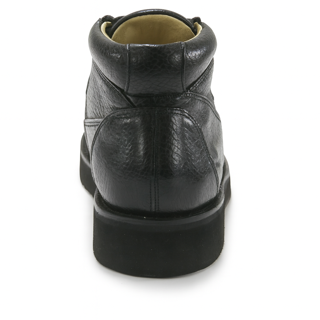 Los Altos Casual Black Stingray & Ostrich Skin Shoes