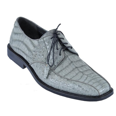 Los Altos Gray Crocodile Bike Toe Shoes Gator Shoes 1   - from alligatorwarehouse.com