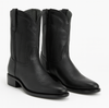 Los Altos Men's Belmont Finish Black Leather Zipper Roper Heel Toe Boot 9   - from alligatorwarehouse.com