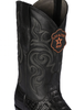 Los Altos Men's Black Genuine Caiman Tail Boots 8   - from alligatorwarehouse.com
