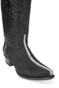 Los Altos Men's Black Stingray with Full Rowstone Finish Snip Toe Boots 6   - from alligatorwarehouse.com