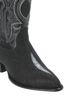 Los Altos Men's Exquisite Black Genuine Single Stone Stingray Boots 6   - from alligatorwarehouse.com