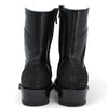 Los Altos Men's Original Python Skin European Toe Short Boots - Black 76BFN5705 5 LAB-76BFN5705-060  - from alligatorwarehouse.com