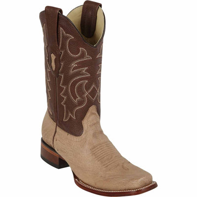 Los Altos Men's Smooth Ostrich Square Toe Boots - Moka 8129772 1 LAB-8129772-060  - from alligatorwarehouse.com