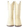 Los Altos Men's Winter White Genuine Full Quill Ostrich Boots 4   - from alligatorwarehouse.com