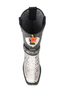 Los Altos Natural Black Python Biker Boots 7   - from alligatorwarehouse.com