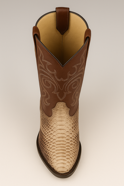 Men's Los Altos Python J-Toe Boots - Rustic