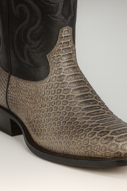 Men's Los Altos Python J-Toe Boots - Rustic