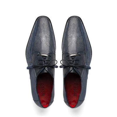 Marco Di Milano Lucca Ostrich & Stingray Navy Shoes