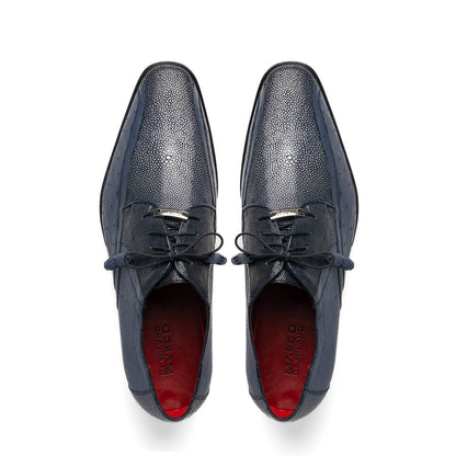Marco Di Milano Lucca Ostrich & Stingray Navy Shoes