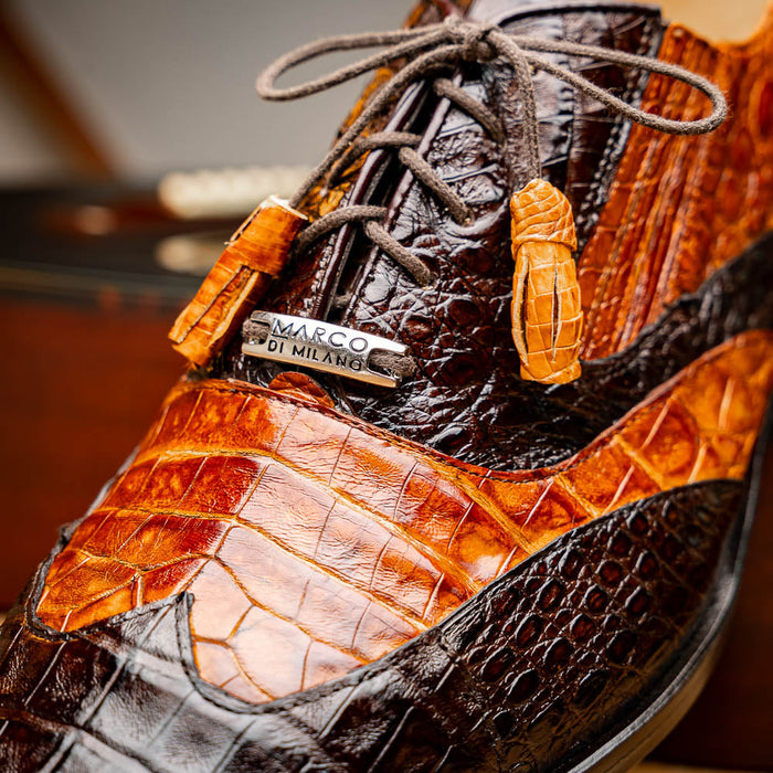 Marco Di Milano Luciano: Cognac Brown Leather Dress Shoe
