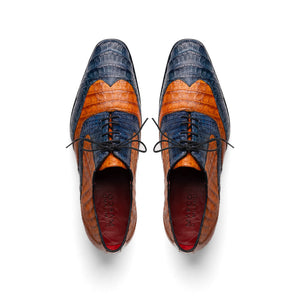 Marco Di Milano Luciano Blue & Brandy Leather Oxford