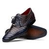 Marco Di Milano Luciano Crocodile Classic Wingtip Dress Shoes Oxfords 3 LUCIANO_CAIMAN FUSCUS_NAVY-BROWN_8  - from alligatorwarehouse.com