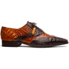 Marco Di Milano Luciano Crocodile Classic Wingtip Dress Shoes Oxfords 4 LUCIANO_CAIMAN FUSCUS_NAVY-BROWN_8  - from alligatorwarehouse.com