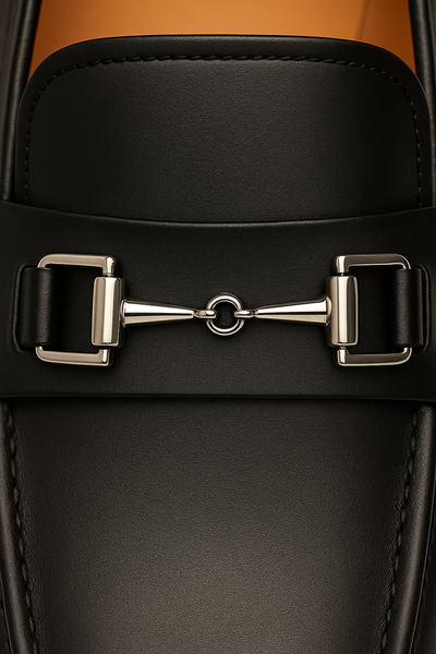 Mens Mezlan Brussels Metal Ornament Calfskin Loafer Dress Shoe in Tan 30   - from alligatorwarehouse.com