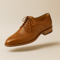 Mens Mezlan Pegaso Lizard Dress Shoe in Black