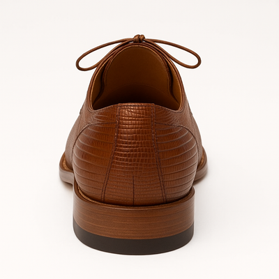 Mens Mezlan Pegaso Lizard Dress Shoe in Tan 7   - from alligatorwarehouse.com