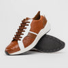 Marco Di Milano Lyon II Ostrich Quill & Calfskin Sneakers 10 LYON II_OSTRICH_BLACK-WITHE_8  - from alligatorwarehouse.com